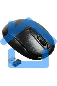 Мышь беспроводная Oklick 505MW черный, 1000 dpi, радиоканал, USB, кнопки - 3