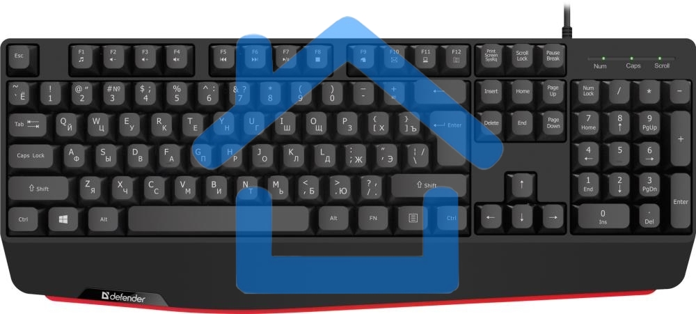 Клавиатура Defender Atom HB-546 проводная, USB, черный
