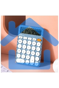 Калькулятор настольный Deli EM124BLUE синий 12-разр.