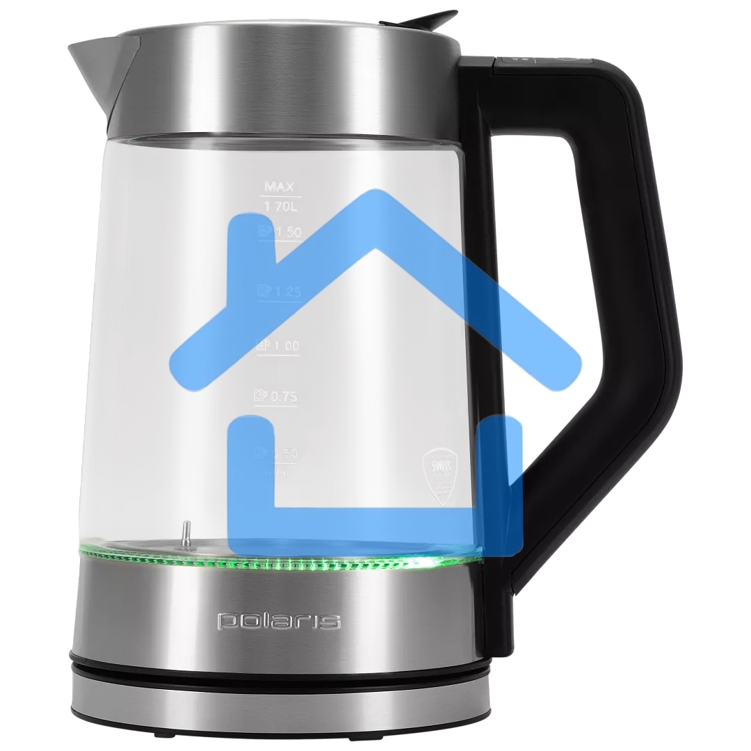 Чайник электрический Polaris PWK-1725-СGLD серебристый матовый, 1.7 л, 2200 Вт