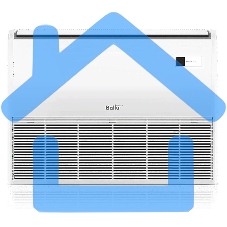 Блок внутренний напольно-потолочной сплит-системы Ballu BLC_CF/in-18HN1_21Y 18000 BTU, 55 м², 32 дБ, охлаждение, обогрев, осушение, белый