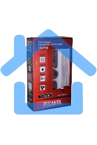 Обогреватель масляный Ресанта ОМ-7НВ (7секций) белый, 1900 Вт, 19 м2, термостат 67/3/10