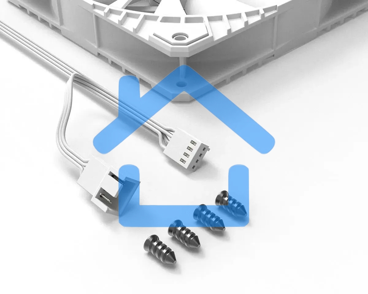 Вентилятор для корпуса ID-Cooling WF-14025-XT WHITE V2 белый, 140 мм, 1600 об/мин, 32.6 дБ, 4 pin