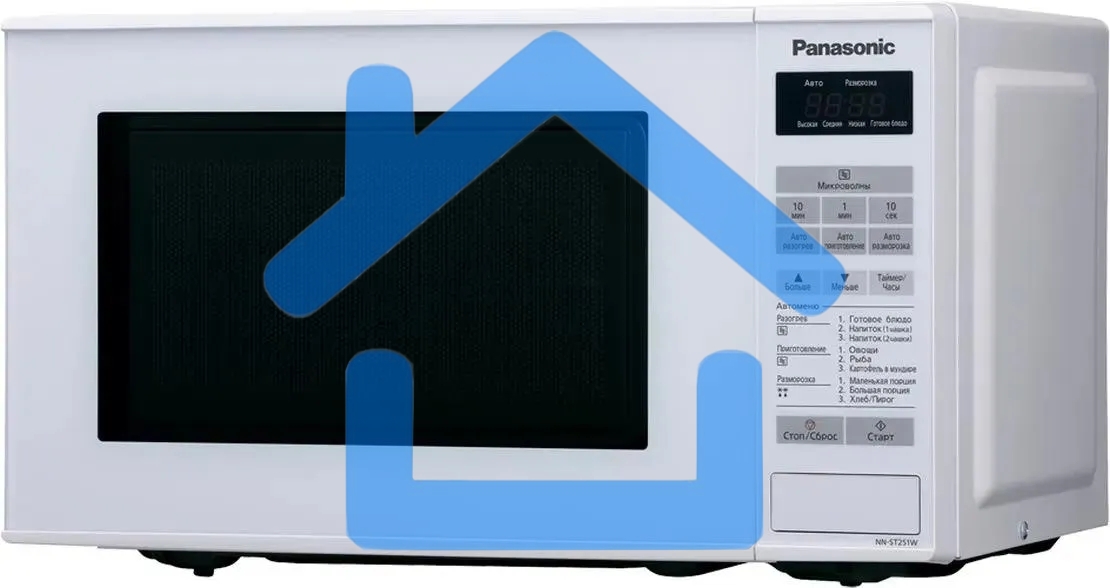 Микроволновая печь Panasonic NN-ST251WZPE белый, 20 л, 800 Вт, переключатели - сенсор