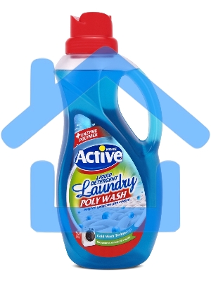 Гель-концентрат для стирки белья ACTIVE универсальный Свежесть моря Poly Wash 1500 мл. 511601401