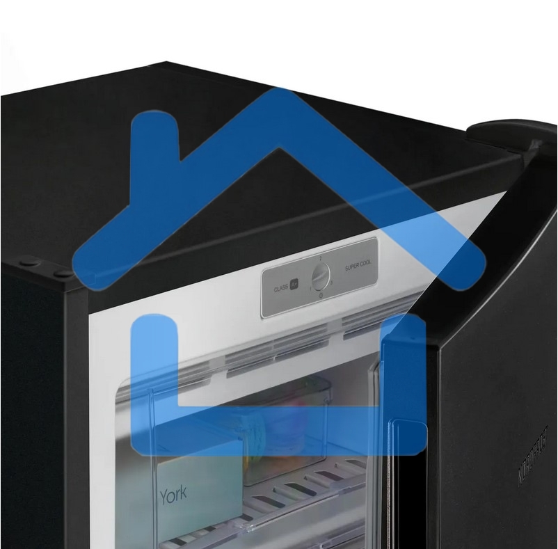 Морозилка Nordfrost DF 268 BAP, черный, 256л, 6 ящиков