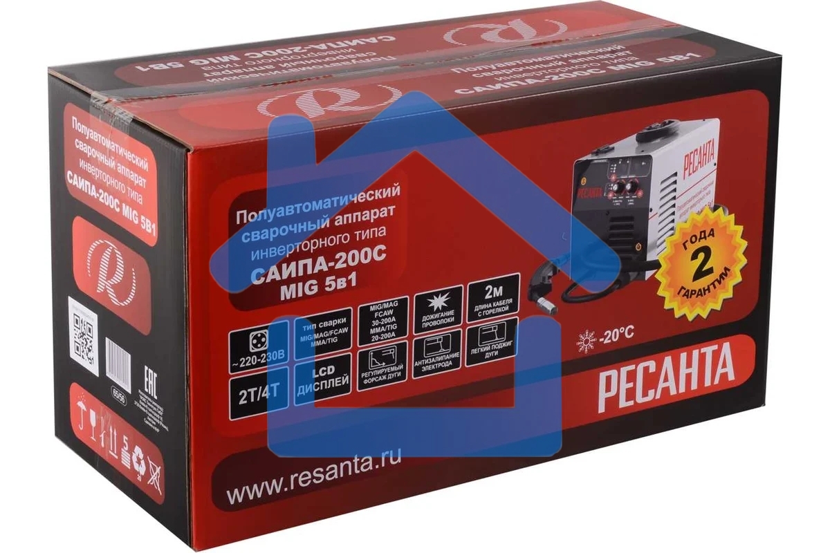 Сварочный аппарат инверторный п/а САИПА-200C Ресанта