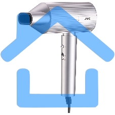 Фен JVC JHD012 1800 Вт, серебристый