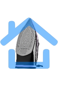 Утюг Galaxy Line GL 6135, черный с лиловым, паровой с помпой, 3200 Вт, постоянный пар 90 г/мин, паровой удар 260 г/мин, функции: самоочистка, антинакипь, автоотключение, вертикальное отпаривание, LED-дисплей, встроеный парогенератор, защита от перегрева, 