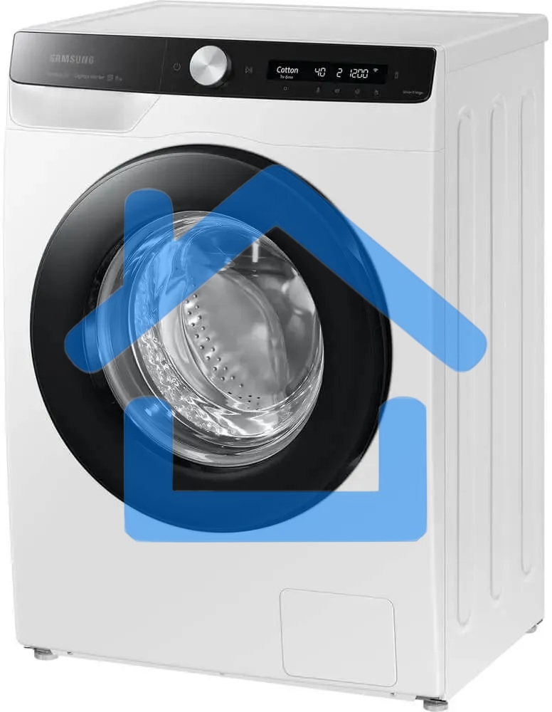 Стиральная машина Samsung WW80AG6S28AELP белый, загрузка фронтальная 8 кг, 1200 об/мин, класс: A+++