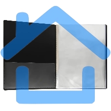 Папка с 80 прозрачными вкладками Silwerhof Perlen 292981-77 A4 1мм, карман серебристый металлик