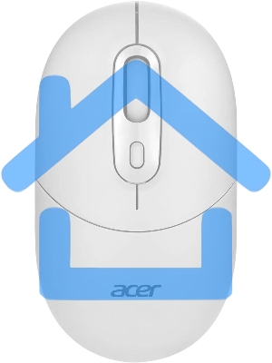 Мышь беспроводная Acer OMR301 белый, 1600 dpi, радиоканал, Bluetooth, USB, кнопки - 4