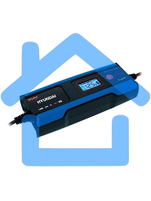 Зарядное устройство автомобильное Hyundai HY 410 /АКБ: 110 А·ч/инверторное/LCD-дисплей/сине-черный (HY 410)
