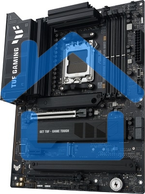 Материнская плата ASUS TUF GAMING X870E-PLUS WIFI7, AM5, AMD X870E, 4xDDR5, 4xSATA, 4xM.2, 1xPCIe 5.0 x16, 1xPCIe 4.0 x4, 1xPCIe 3.0 x1, 1xHDMI, 1x2.5Gb LAN, Wi-Fi 7, Bluetooth 5.4, 2xUSB-C 40Gbps, 3xUSB-A 10Gbps, 4xUSB-A 5Gbps, 4xUSB-A 2.0, 3x3.5 мм, 7.1