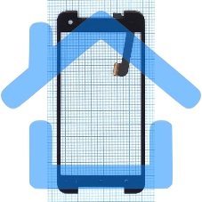 Сенсорное стекло (тачскрин) для HTC Butter для fly 2, черное