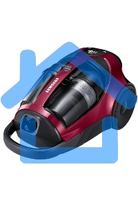 Пылесос Samsung VCC8837V3P фиолетовый, 430/2200 Вт, уборка сухая, пылесборник контейнер, 2 л