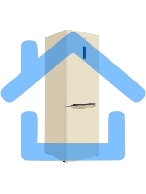 Холодильник Maunfeld MFF187NFIBG10 бежевый двухкамерный 232/98л морозилка снизу, Total No Frost