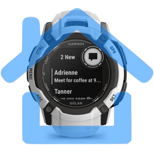 Смарт-часы Garmin Instinct 2X Solar белый 50мм