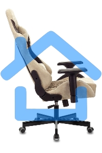 Кресло игровое Бюрократ VIKING 7 KNIGHT BR FABRIC коричневый текстиль/эко.кожа крестовина металл/пластик