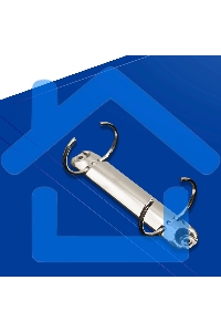 Папка на 2-х кольцах Silwerhof Eco A4, пластик, 0.5мм, синий