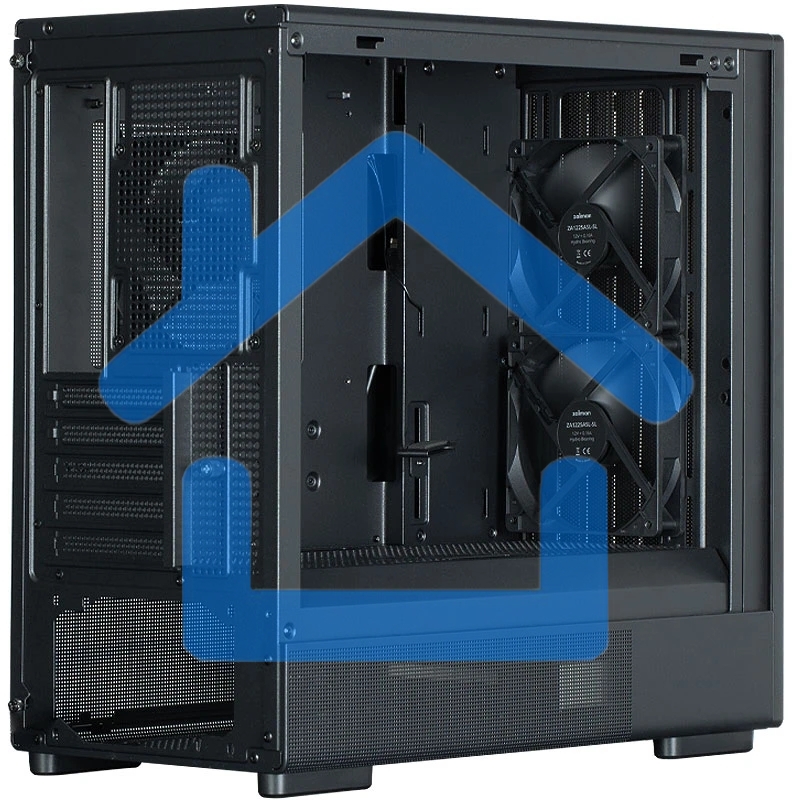 Компьютерный корпус Zalman P10 NAMU, MATX, черный, WINDOW, FRONT COVER WALNUT, 2x3.5