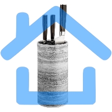 Подставка для ножей универсальная LARA LR05-103 Gray круглая Soft touch полипропилен