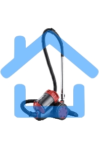 Пылесос Centek CT-2528 Red красный/черный, 350/2000 Вт, уборка сухая, пылесборник циклонный фильтр, 1.5 л