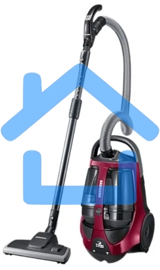 Пылесос Samsung VCC8837V3P фиолетовый, 430/2200 Вт, уборка сухая, пылесборник контейнер, 2 л