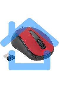 Мышь беспроводная Acer OMR136 красный, 1000 dpi, радиоканал, USB, кнопки - 3