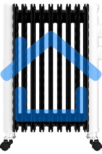 Обогреватель масляный Royal Clima Laggio Nero ROR-LN9-2000M, с терморегулятором, 2000Вт, 8 секций, 3 режима, белый/серый