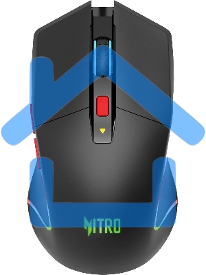 Мышь беспроводная Acer Nitro OMR304 черный, 3200 dpi, радиоканал, Bluetooth, USB, кнопки - 8