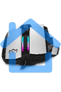 Мышь проводная SVEN RX-G990 белый, 12400 dpi, USB, кнопки - 9