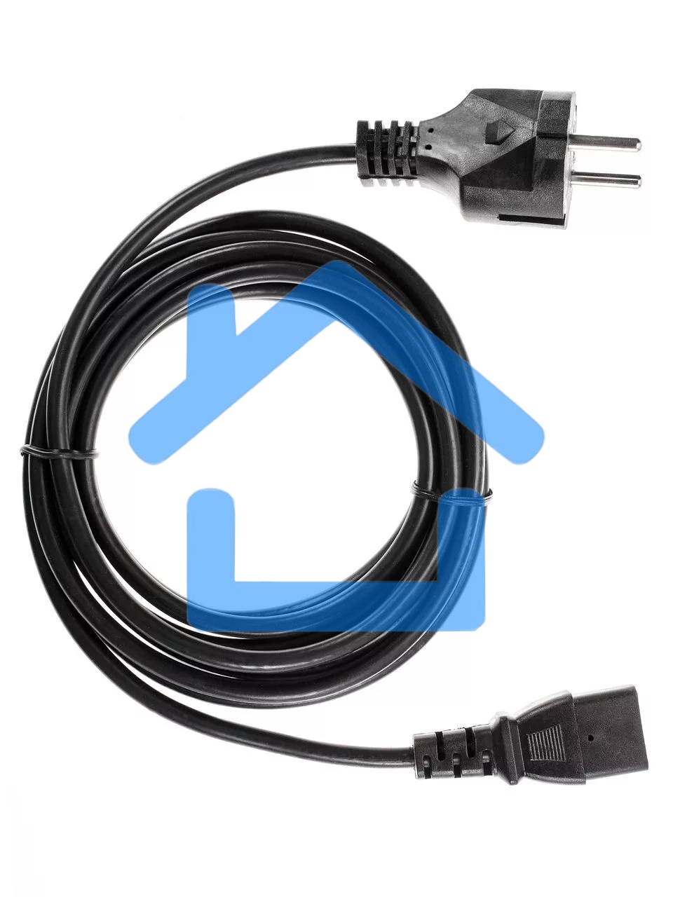 Кабель компьютер - розетка 3m 220V (Европейский стандарт) VCOM/TELECOM