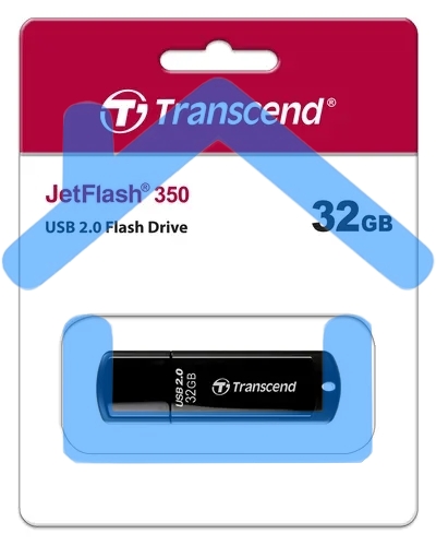 Флешка USB R/W Transcend 32Gb Jetflash 350 TS32GJF350 USB2.0 черный