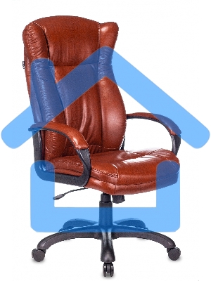 Кресло руководителя Бюрократ CH-879N коричневый Boroko-37, искусственная кожа, крестовина пластик