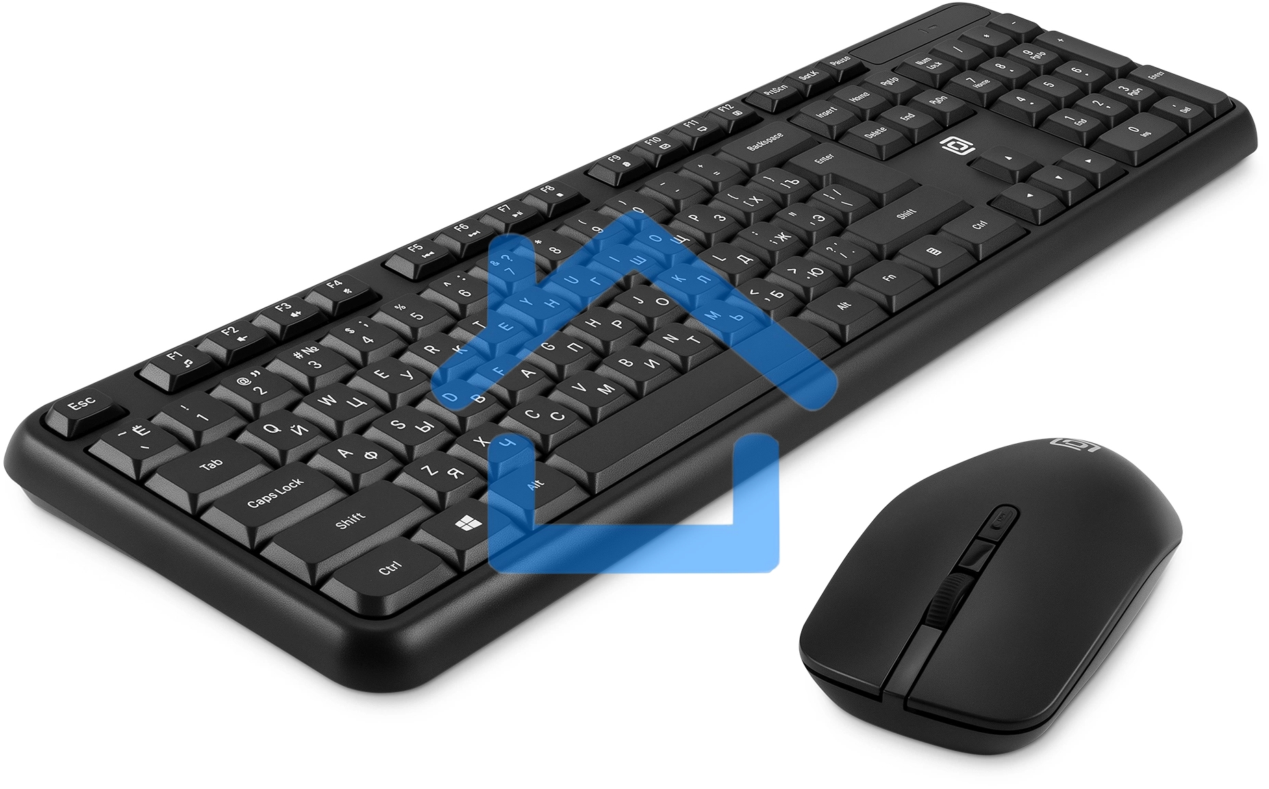 Клавиатура + мышь Оклик S277W клав:черный мышь:черный USB беспроводная Multimedia (2066172)