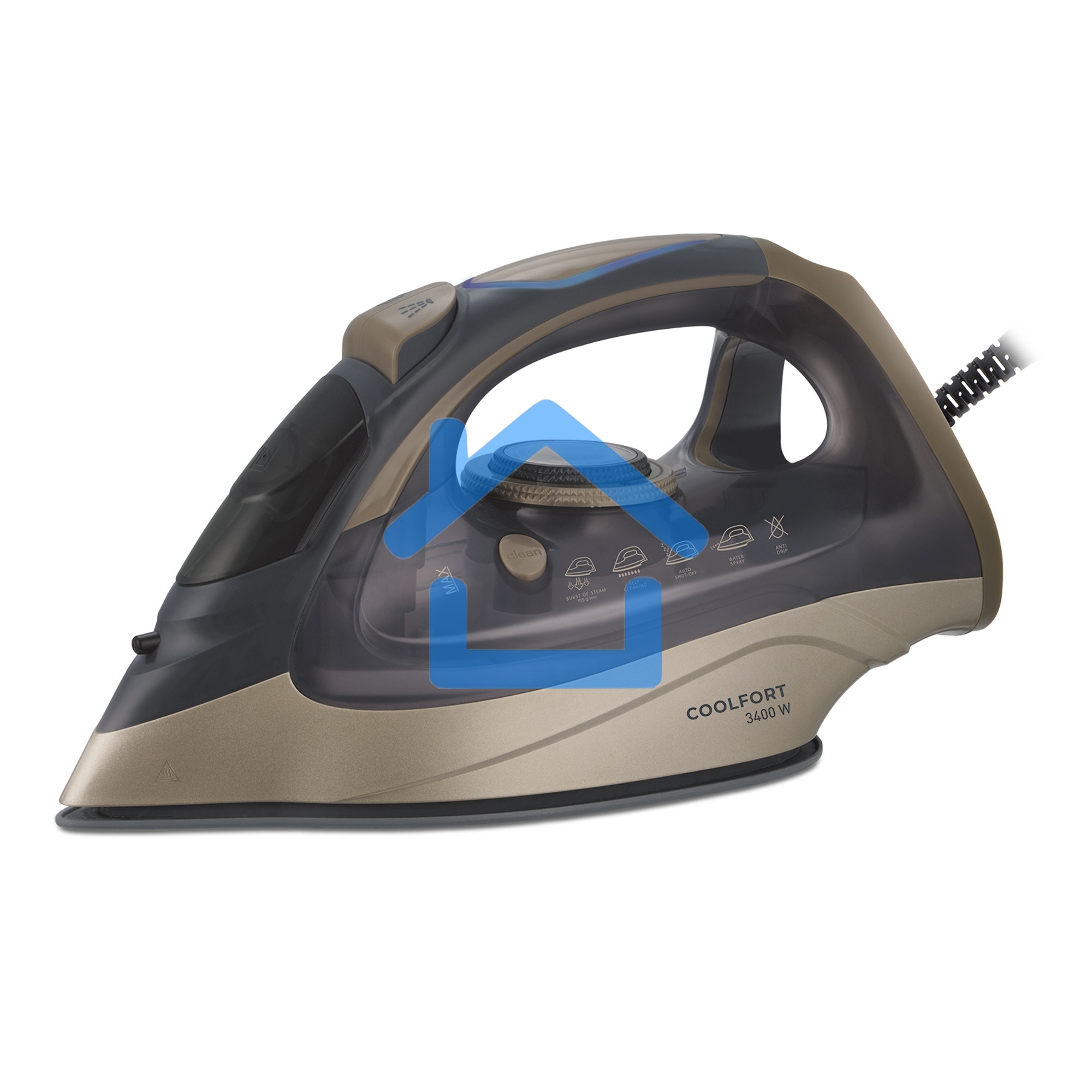 Утюг Coolfort CF-3410 3400Вт сиреневый/золотистый