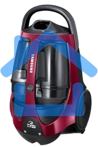 Пылесос Samsung VCC8837V3P фиолетовый, 430/2200 Вт, уборка сухая, пылесборник контейнер, 2 л