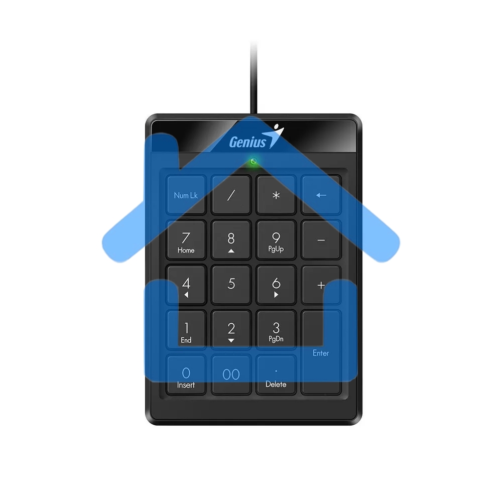 Клавиатура проводная Genius NumPad 110, 19 keys, USB, color: черный