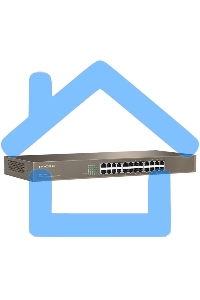 Коммутатор неуправляемый IP-COM F1024 24 порта, 24x100 Мбит/с, установка в стойку, металлический корпус