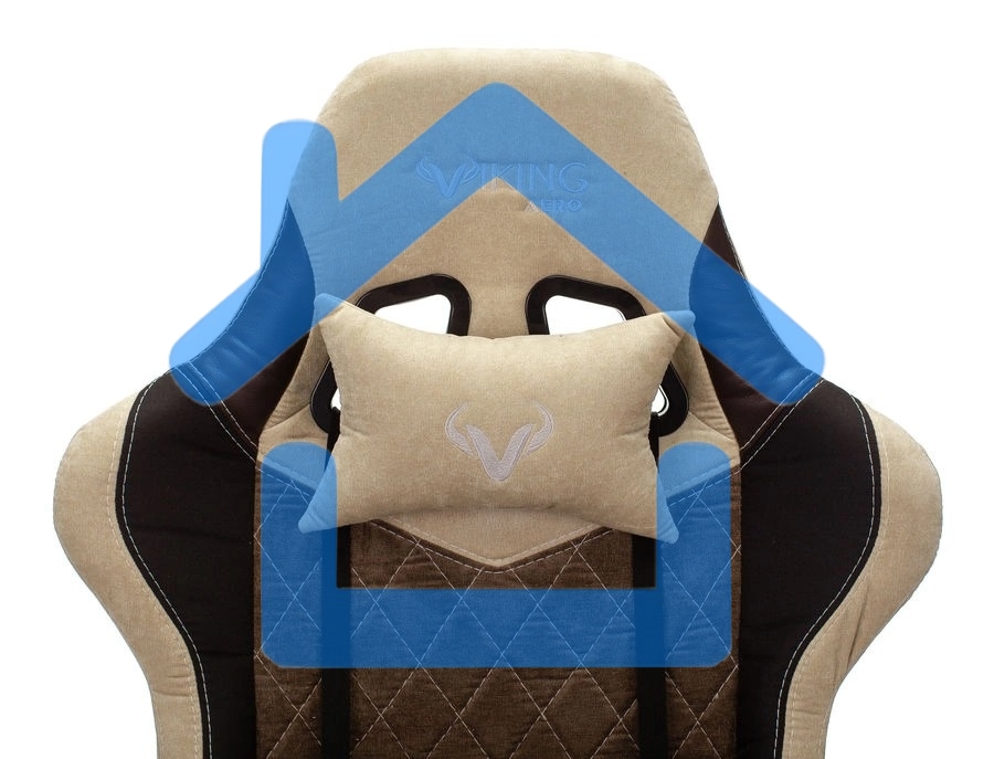 Кресло игровое Бюрократ VIKING 7 KNIGHT BR FABRIC коричневый текстиль/эко.кожа крестовина металл/пластик