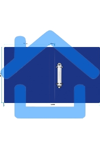 Папка на 2-х кольцах Silwerhof Eco A4, пластик, 0.5мм, синий