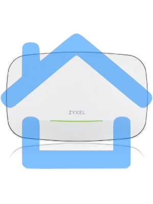 Точка доступа Zyxel NebulaFlex Pro WBE510D, Wi-Fi 7 (BE6500), MU-MIMO 4x4:2 + 2x2, двойные антенны (стена-потолок), 1xLAN 2.5GE