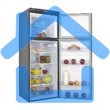 Холодильник DON R-226 G графит зеркальный двухкамерный 200/70л морозилка сверху