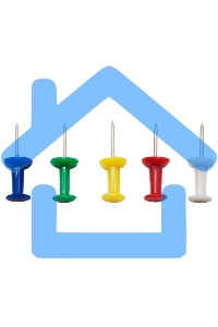 Гвоздики Silwerhof 502017 ассорти (упаковка: 50шт) картонная коробка