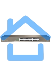 Коммутатор неуправляемый IP-COM F1024 24 порта, 24x100 Мбит/с, установка в стойку, металлический корпус