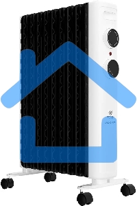 Обогреватель масляный Royal Clima Laggio Nero ROR-LN9-2000M, с терморегулятором, 2000Вт, 8 секций, 3 режима, белый/серый