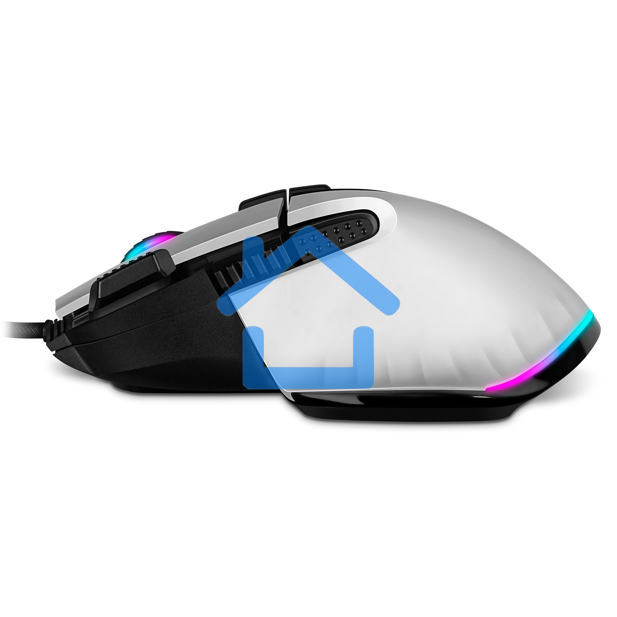 Мышь проводная SVEN RX-G990 белый, 12400 dpi, USB, кнопки - 9