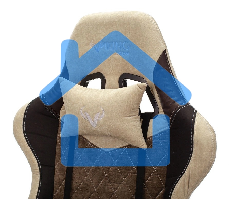 Кресло игровое Бюрократ VIKING 7 KNIGHT BR FABRIC коричневый текстиль/эко.кожа крестовина металл/пластик