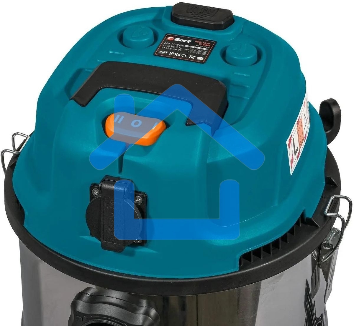 Строительный пылесос Bort BSS-1630-Storm 1600Вт (уборка: сухая/влажная) синий